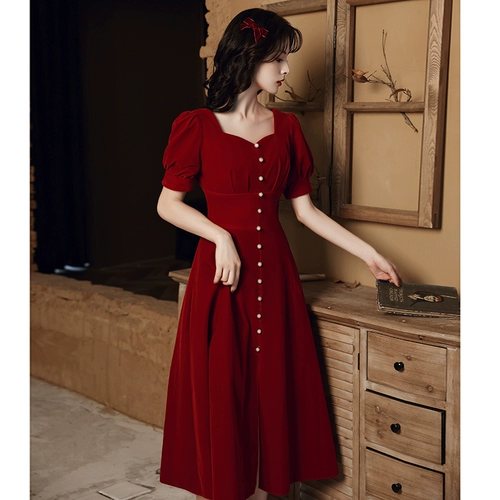 Вечернее платье, изысканный стиль, осеннее, по фигуре, подходит для подростков, французский стиль