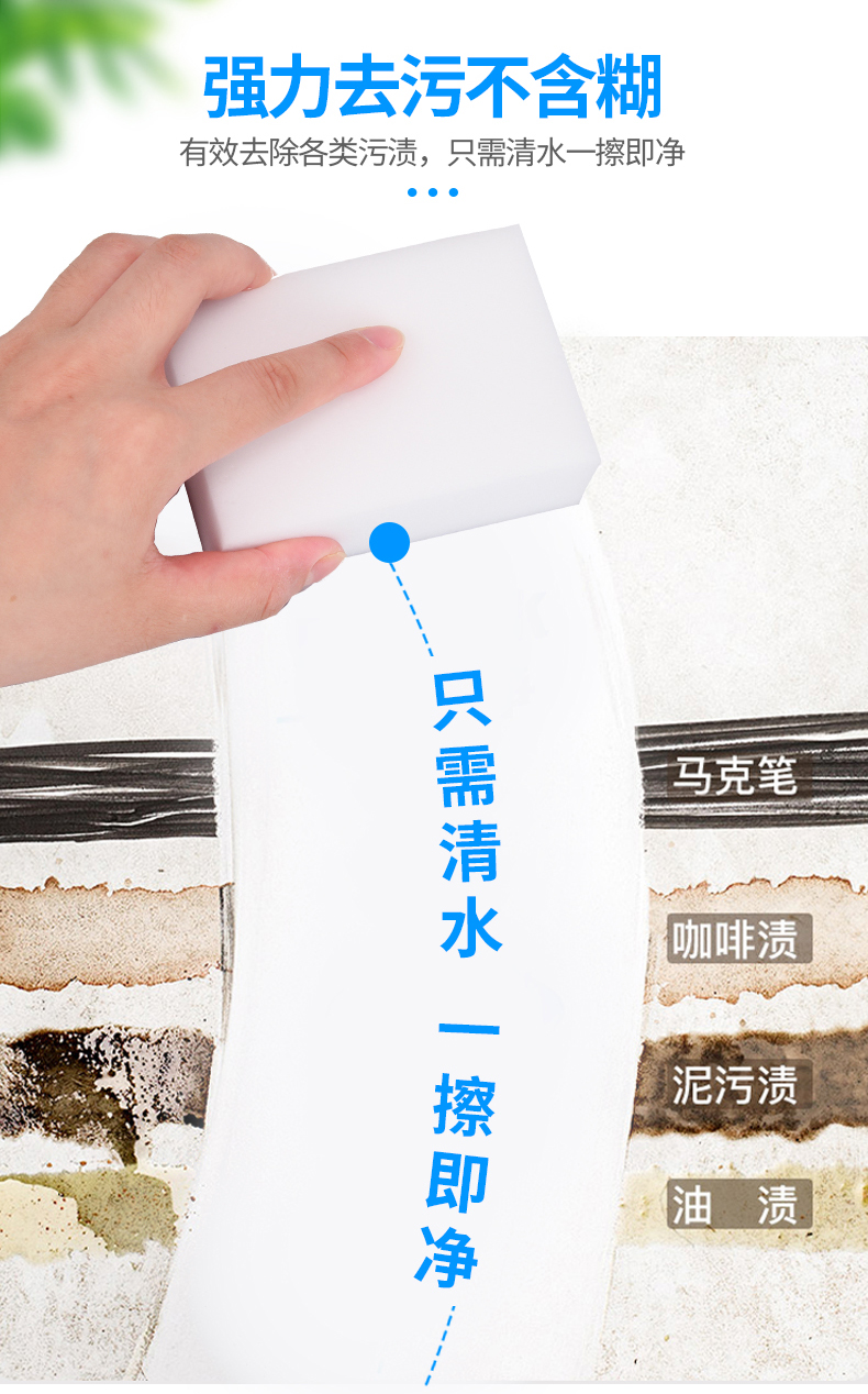 纳米海绵魔力擦 清洁去污神器 40片 图2