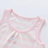 Хлопковый детский комбинезон для новорожденных подходит для мужчин и женщин, жилет для девочек, 2 шт