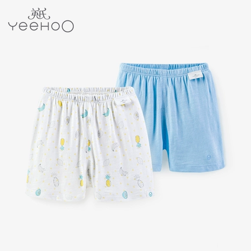 Официальный флагманский магазин Yingshi Moders's Home Shorts мужчина для ребенка весна лето домой пижамы 2 штуки 184A0364