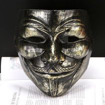 V - literal mask V - character mask V - character silver mask V - character killer dress up show mask V - face mask