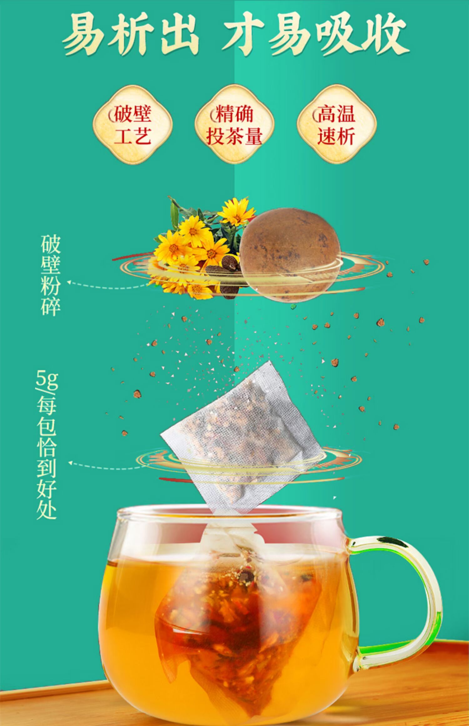 【北京同仁堂】胖大海菊花茶