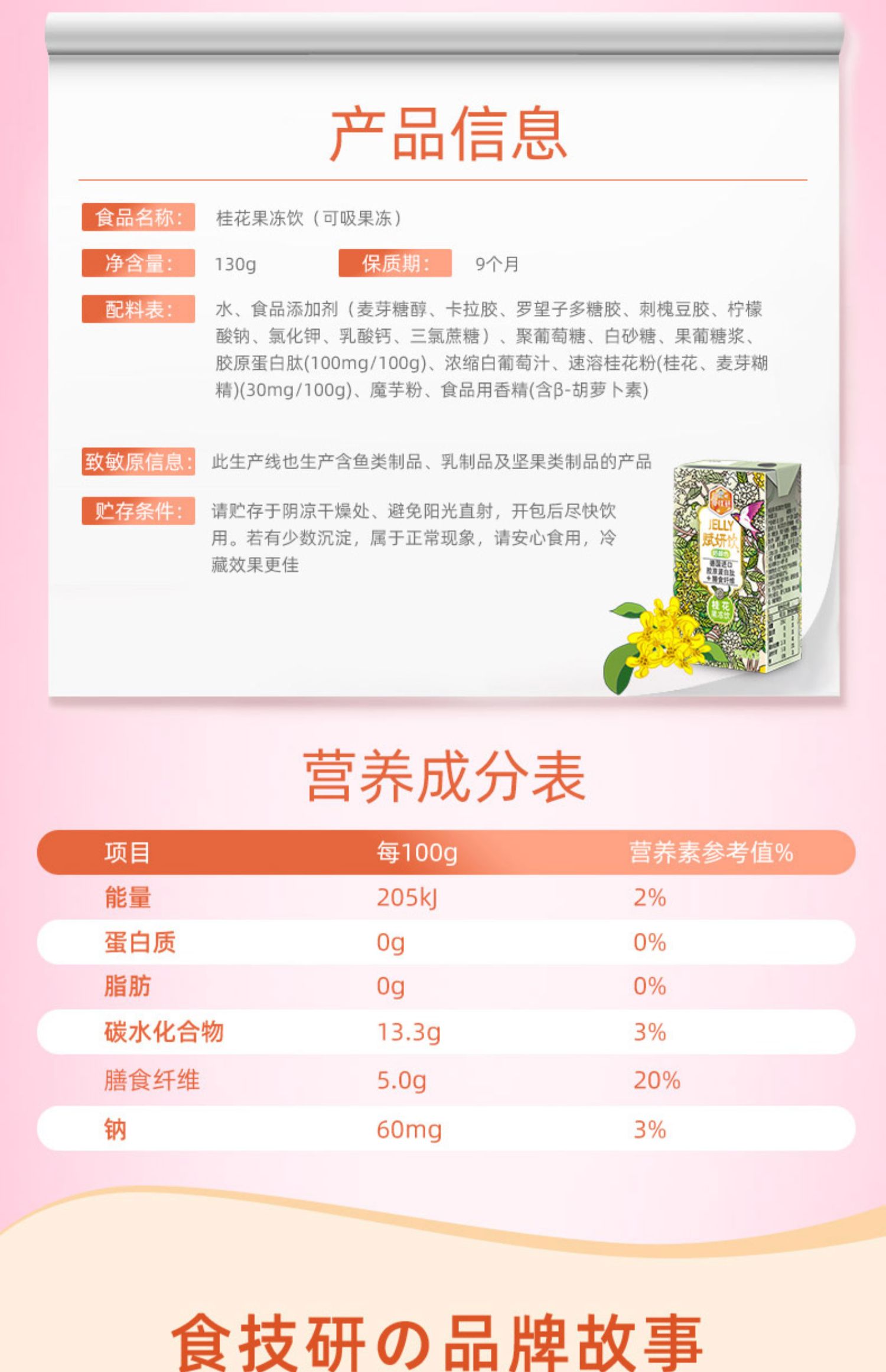 旺旺食技研赋妍饮130g*12盒