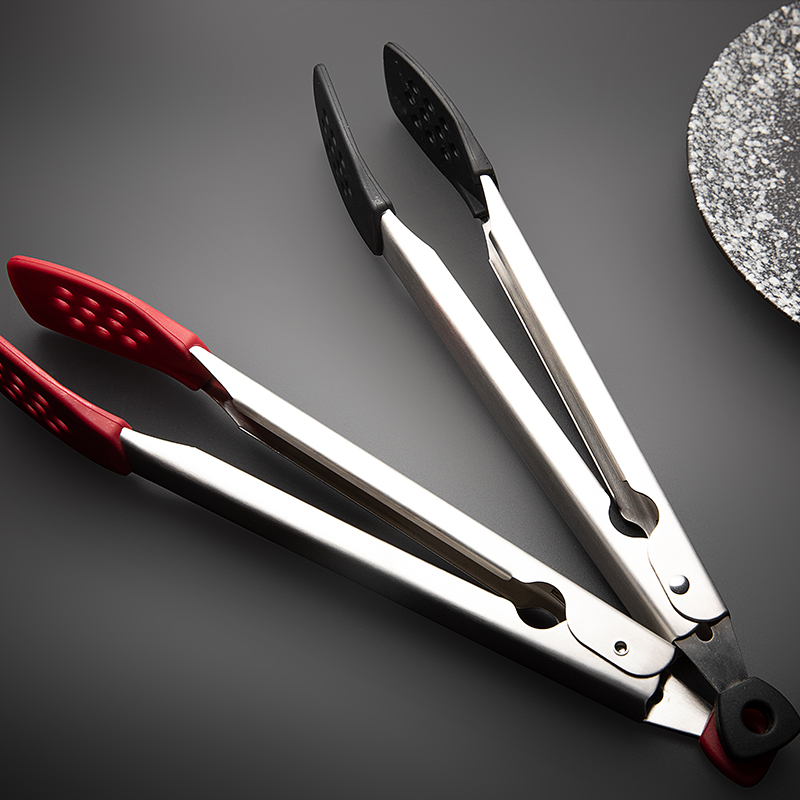 Silicone clip high temperature kitchen 304 stainless steel snack food barbecue meat steak onion grab cake special clip