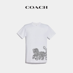 COACH/蔻驰马车图案T恤男