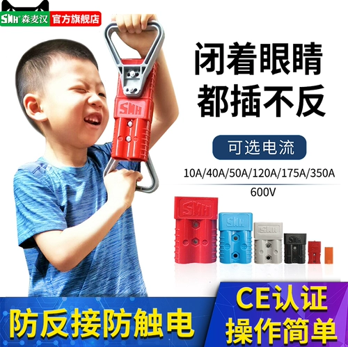 Штекер, электромобиль с зарядкой, блок питания, 50A, 120A, 175A, 350A