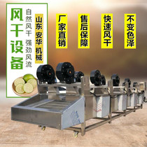 Flip-type air dryer fruit vegetable and tea cleaning air-drying line food packaging bag blow-drying and draining equipment