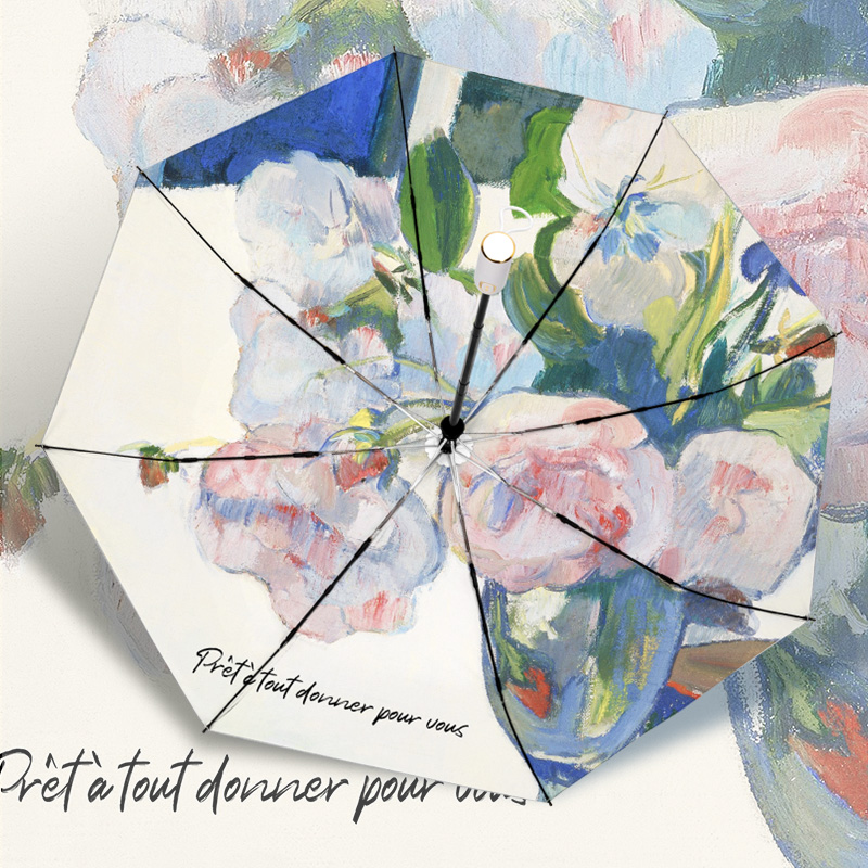 Knowing umbrella Parasol Female summer sun protection double layer super anti ultraviolet strong folding automatic rain and rain umbrella