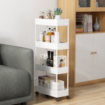 Small cart slit shelf living room floor multi-layer mobile baby products household storage rack