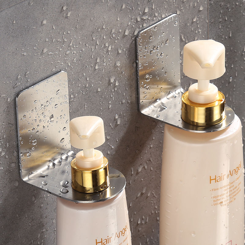 Body wash Lotion Rack Wall Wash & Finish Dressing Room Hand Sanitizer Bracket Wall-mounted Free punching and shampoo Shampoo Rack Bathroom