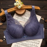 Кружевной тонкий поддерживающий бюстгальтер-топ, нижнее белье, большой размер