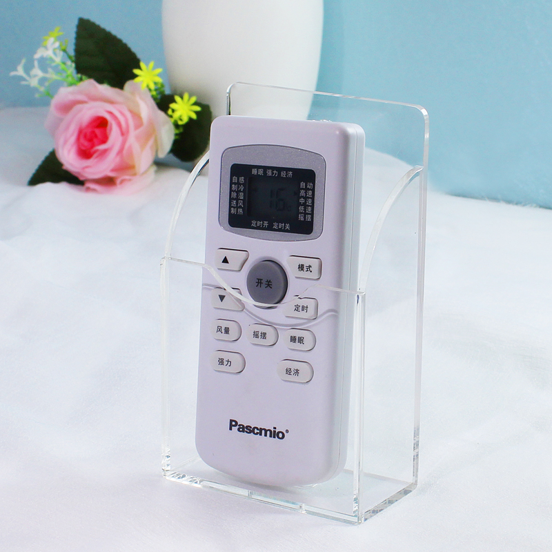 Acrylic shelf board Kitchen toilet socket Let go mobile phone charging shelf Bed head wall punch-free wall hanging