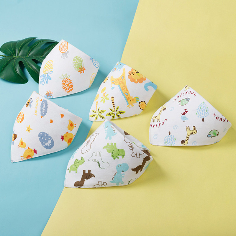 Donkli Saliva Towel Baby Triangle Towel Pure Cotton Newborn Baby Apron Bib Surround neck hijab ultra soft
