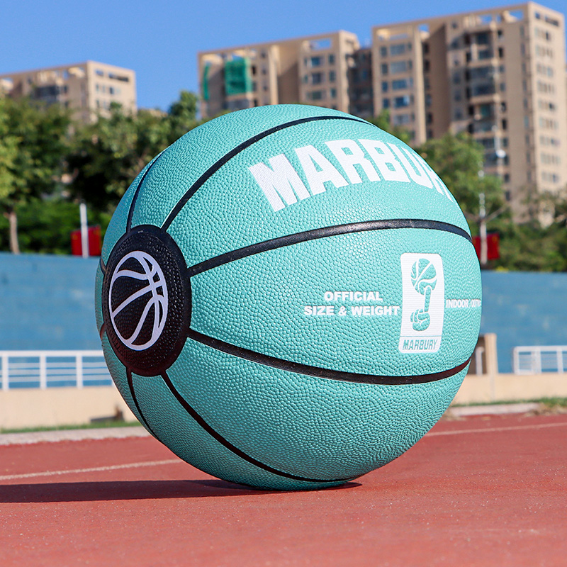 Marbury Basketball 7 Adult Student Tiv Outdoor Cement Ground Wear Real Cow Leather Training 9 Ney Blue