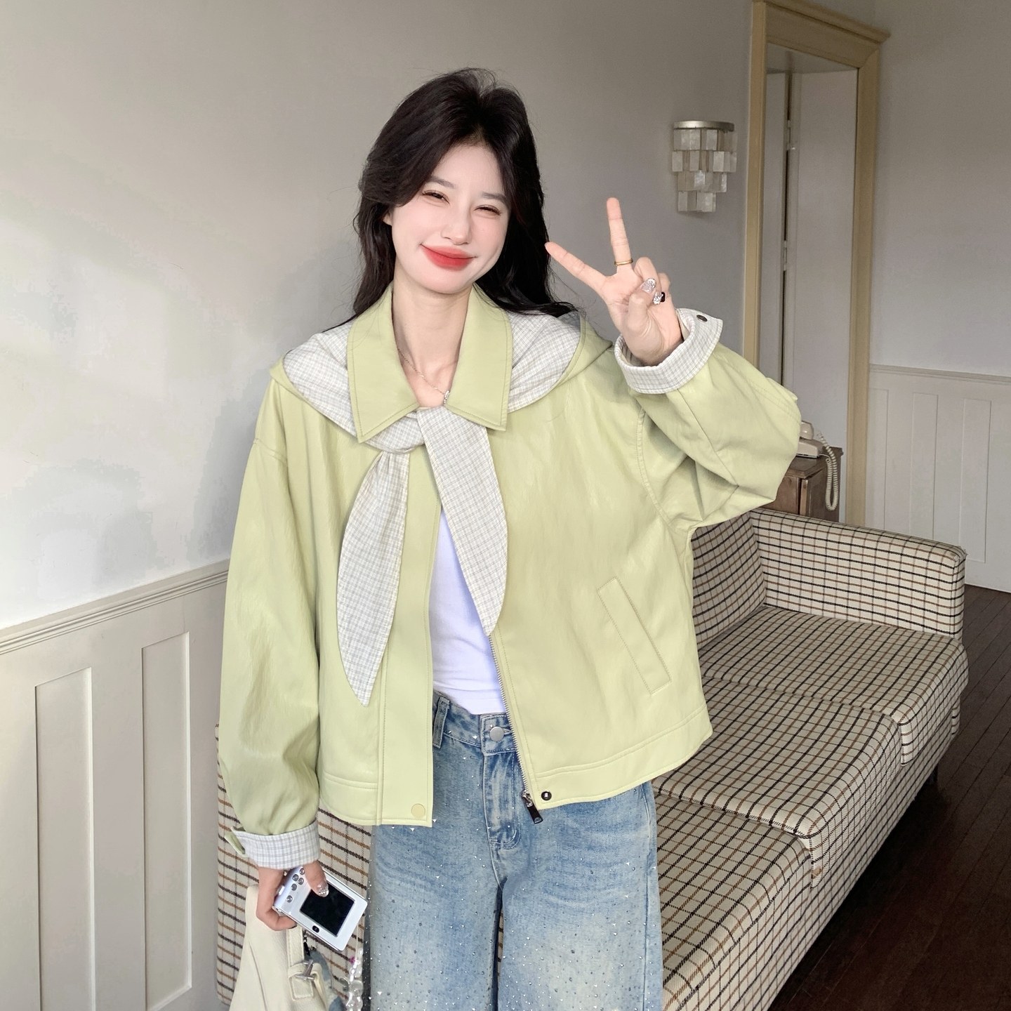 2026春季穿什么最潮？进口肯尼亚山羊绒皮衣引领时尚机车风潮