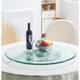ໂຕະຮັບປະທານອາຫານແກ້ວ turntable tempered ແກ້ວຕະຫຼອດ top table with turntable hotel restaurant rotating table home dining table turntable