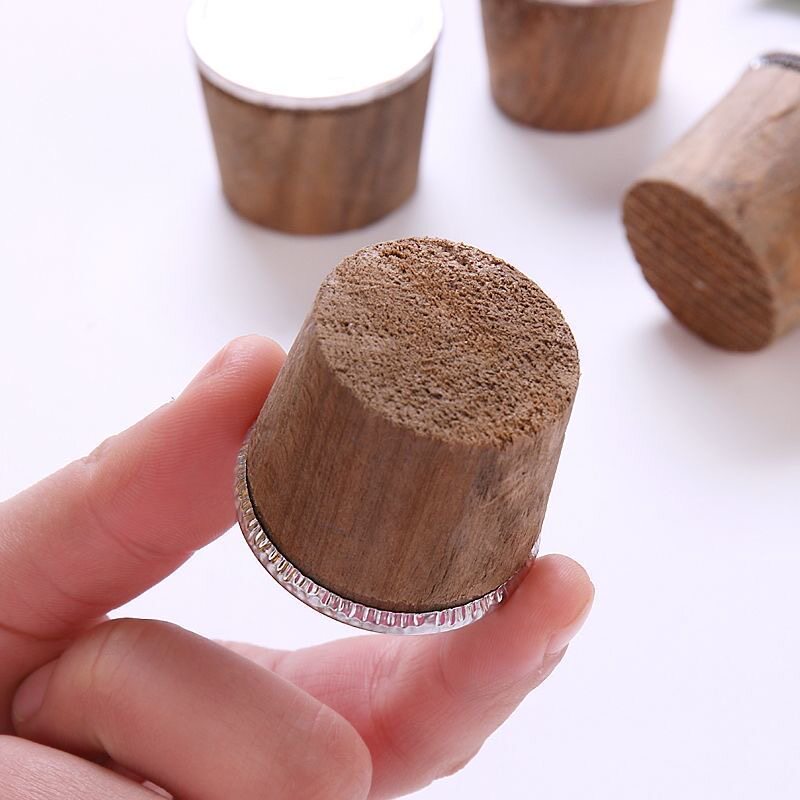 Home Hot Water Cork Wood Warm Cork Warm Jug Stopper Silicone Gel Soft Wood Cork Warm Bottle Cork Insulation Cork
