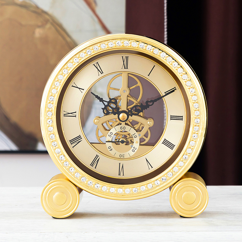 Retro minimalist desk clock living room creative clock clock pendulum clock desktop pendulum table fashion home desk clock pendulum clock