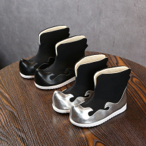 Old Beijing cloth shoes Hanfu boots boys cloth shoes ethnic style costume performance dance shoes handmade children embroidered shoes