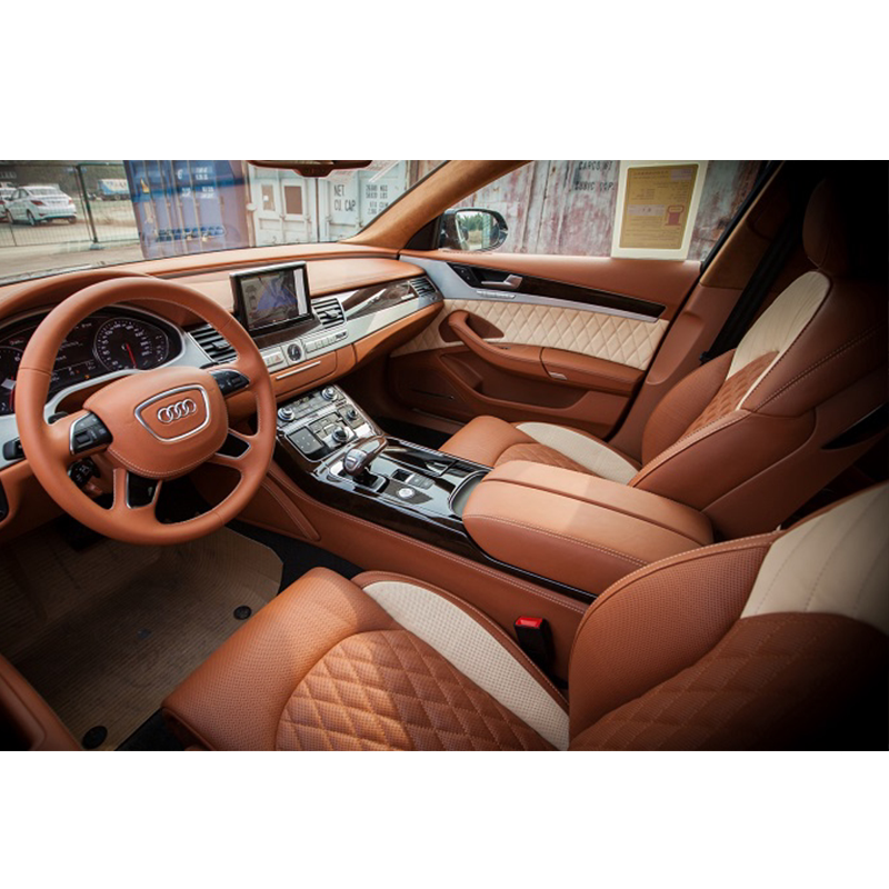 Fuzhou bookings made car bag genuine leather seat interior ceiling renovated retrofit fur ventilation custom door panel change color