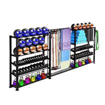 Home Fitness Room Shelve Dumbbells Medicated Balls Private Tutor Small Tools Storage Racks Commercial Bell Sheet Yoga Mat containing shelf