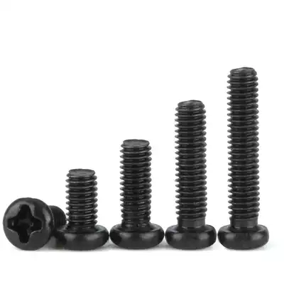 PM round head screw M3M4 black small screw Cross pan head Notebook computer camera electronic screw
