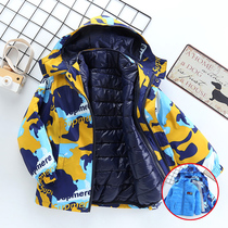 Childrens outdoor stormtrooper three-in-one 2020 new autumn and winter boys removable cotton liner medium and large childrens clothing jacket