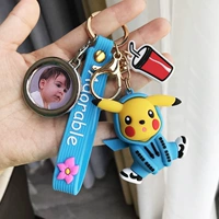 Синий пикачу+круглый фоторамка