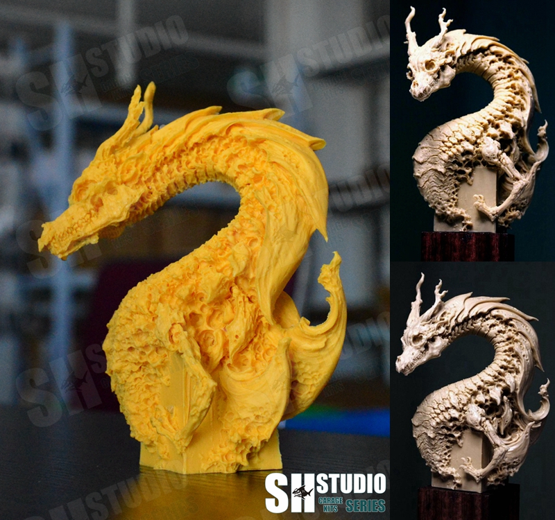 SH STUDIO HIGH WOOD Wood With WF2017 Large Skeletal Dragon Skeletal Dragon DRAGON RESIN GK