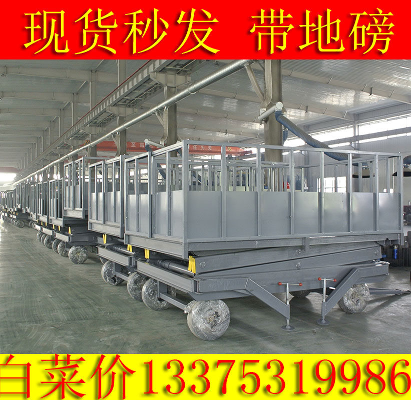 Mobile Pig Table Electric Hydraulic Small Upper Pig Table Loading Pig Lift Platform Up And Down Pig Channel Fixed Sheared Fork