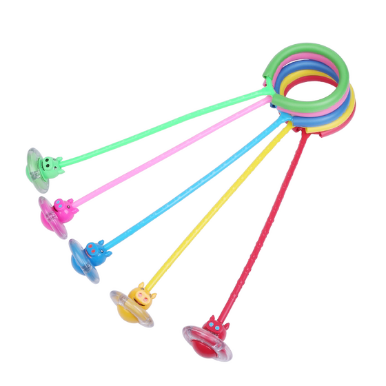 
Jump ball children balance flash jump adults use fitness foot rings luminous yo-yo children single leg rotating foot swing