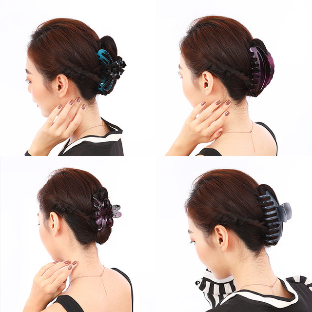 ອຸປະກອນເສີມຜົມງ່າຍດາຍ updo ponytail clip hairpin ເກົາຫຼີ hairpin ອາບນ້ໍາຂະຫນາດໃຫຍ່ clip ກັບຄືນໄປບ່ອນຂອງຫົວ hairpin ແມ່ headwear ແມ່ຍິງ
