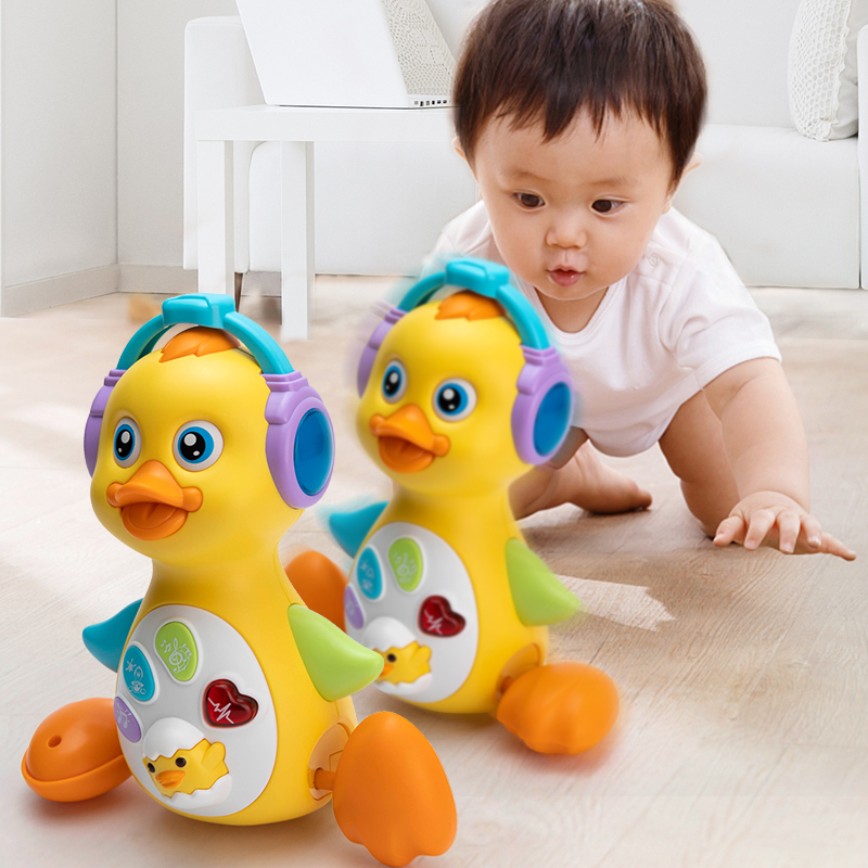 Baby school climbing toy Puzzle Baby Guide Crawling 6-12 months Talking will move multifunction and early teach little yellow duck