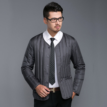 Autumn and winter New down liner mens slim body warm Joker down long sleeve top wear bottom mens down jacket