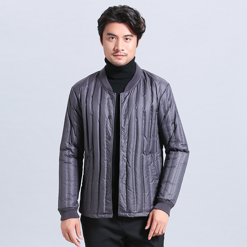 Autumn and winter New down inner men's hot clothing bottoming men's down long sleeve jacket white duck down jacket
