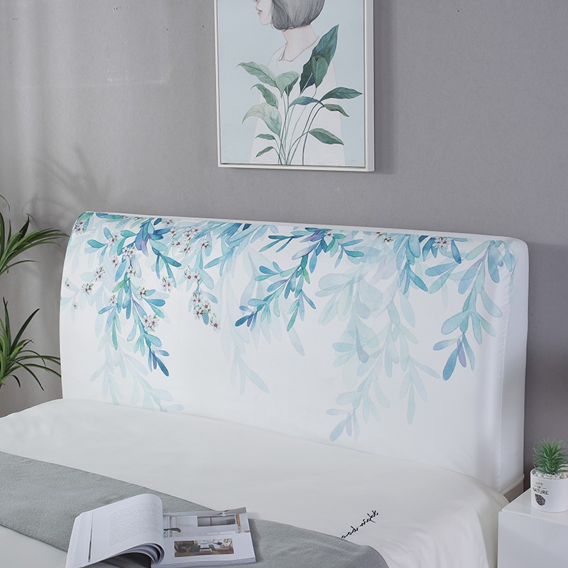 Modern minimalist bedside cover can be disassembled and washed net red with the same paragraph elastic bedside cover cute cartoon wooden bedside dust cover