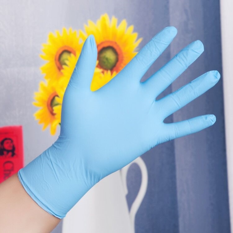  Breathable anti-oil transparent increasing work lengthened Thickened Oil Resistant Rubber Disposable Protective Gloves Industry