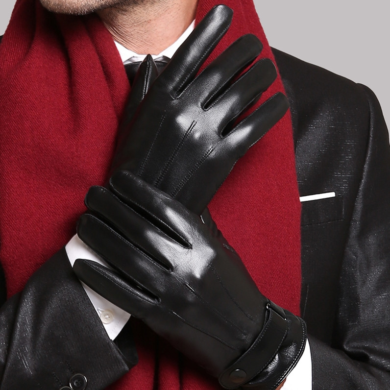  Simple wire sub-glove to send grandpa windproof waterproof labour leather thick gloves breathable labour plus velvet thick large number