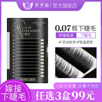 Mo Mengrui beauty crest grafting eyelashes electric eye Barbie eyelashes single mink velvet planting false eyelashes super soft 0 07