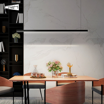 Restaurant chandelier minimalist modern living room desk bar led lighting Nordic creative one-word long strip dining chandelier