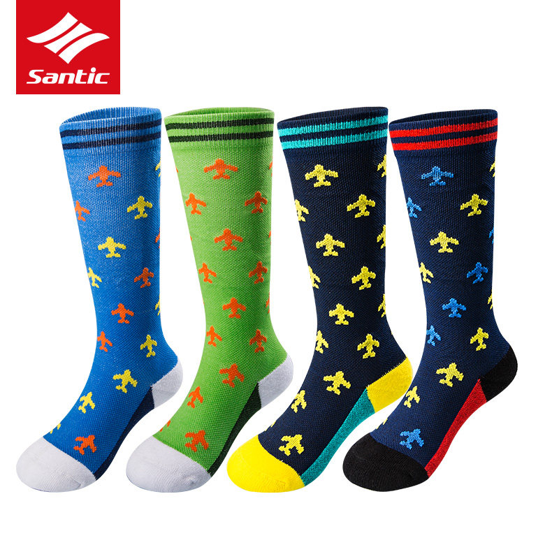 Santic Sendi guest children's compression socks scooter professional sports socks balance car high socks men
