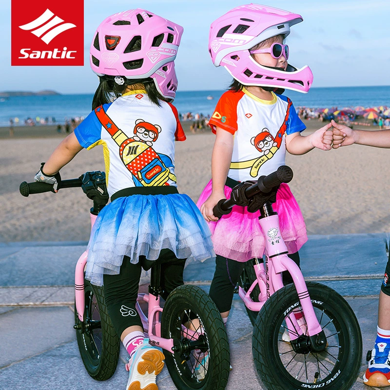 Santic Kids Lâm nghiệp Trẻ em Quần cưỡi Cân bằng Quần xe Váy Bảo vệ mồ hôi Thân thiện với quần Trượt - Smart Scooter