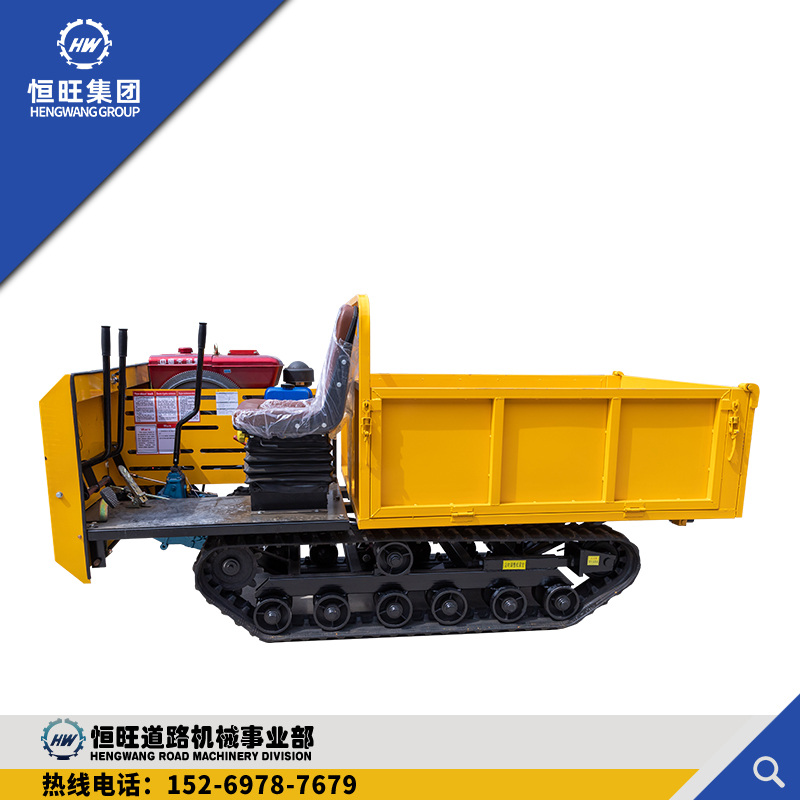 New 2-ton climbing tiger crawler transport vehicle small climbing king all-terrain agricultural mountain belt crane self-unloading