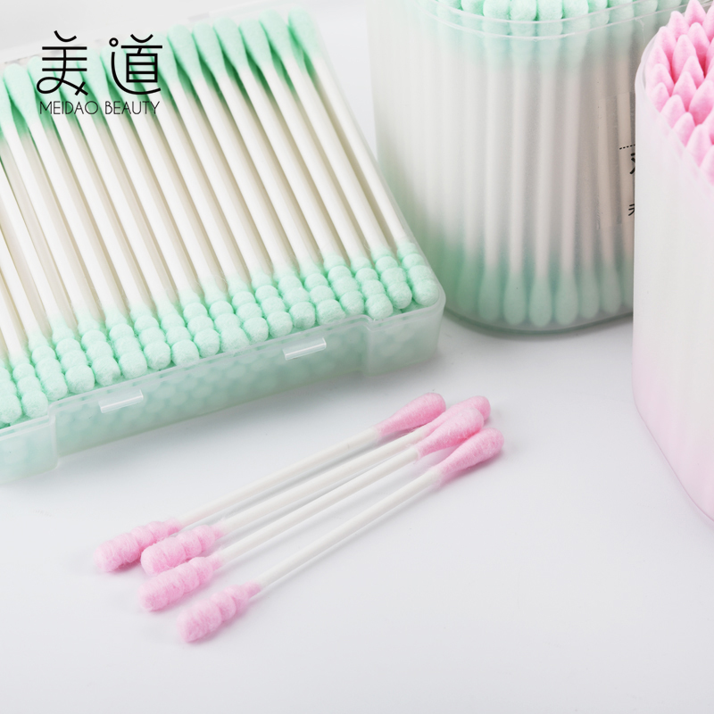600 cotton swabs, one tip for makeup, lipstick, ear, ear, disposable cotton swabs, individually packaged, beauty, makeup remover