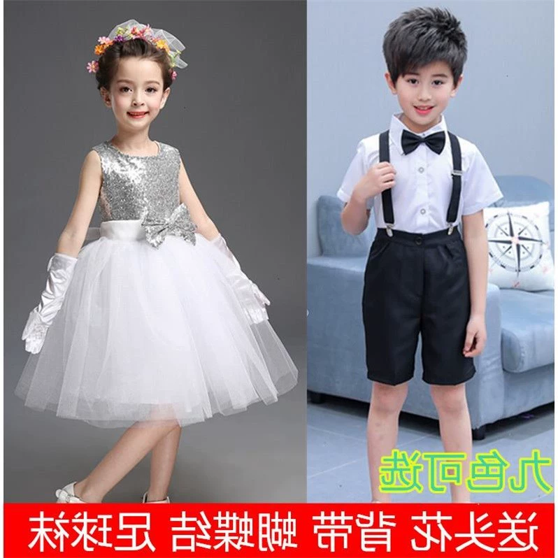 Ngày thiếu nhi Trang phục biểu diễn thiếu nhi Trẻ em khiêu vũ Công chúa Gạc Tutu Tutu Hợp xướng Trình diễn - Quần áo ngoài trời