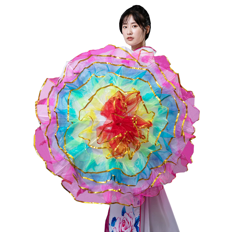 Dance umbrella flower umbrella stage performance dance decoration umbrella Chinese style children's props yarn umbrella dancing catwalk dancing umbrella