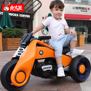 儿童电动车宝宝电动摩托车电瓶车三轮车小男女孩可坐人大童车大号