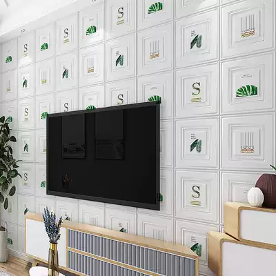 Wallpaper self-adhesive 3D three-dimensional wall stickers Bedroom warm children's room wall veneer decoration anti-collision waterproof wallpaper