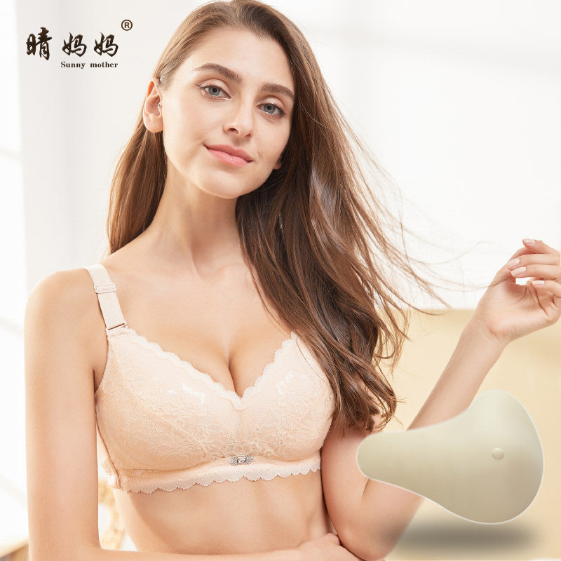 Special bra in underarms after breast surgery to remove light, special bra two-in-one breathable no steel ring underwear false breasts