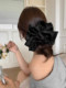 Extra-Large Four-Layer Ruffled Scrunchie 2025 New Korean Style High-End Hair Accessory Bun Satin Hair Tie for Women